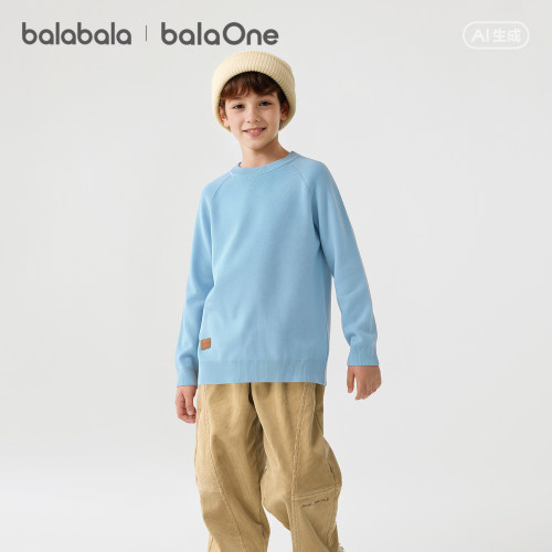 巴拉巴拉balaOne男女童舒适毛衫