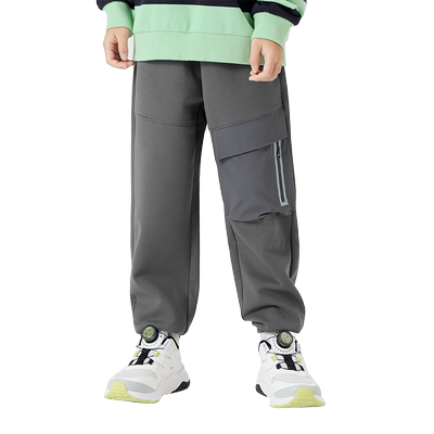 巴拉巴拉长裤男童印花束脚工装裤