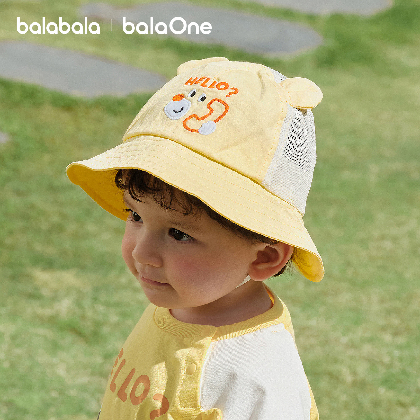 巴拉巴拉女童帽子2026年夏季新款遮阳户外婴儿宝宝防紫外线防晒帽