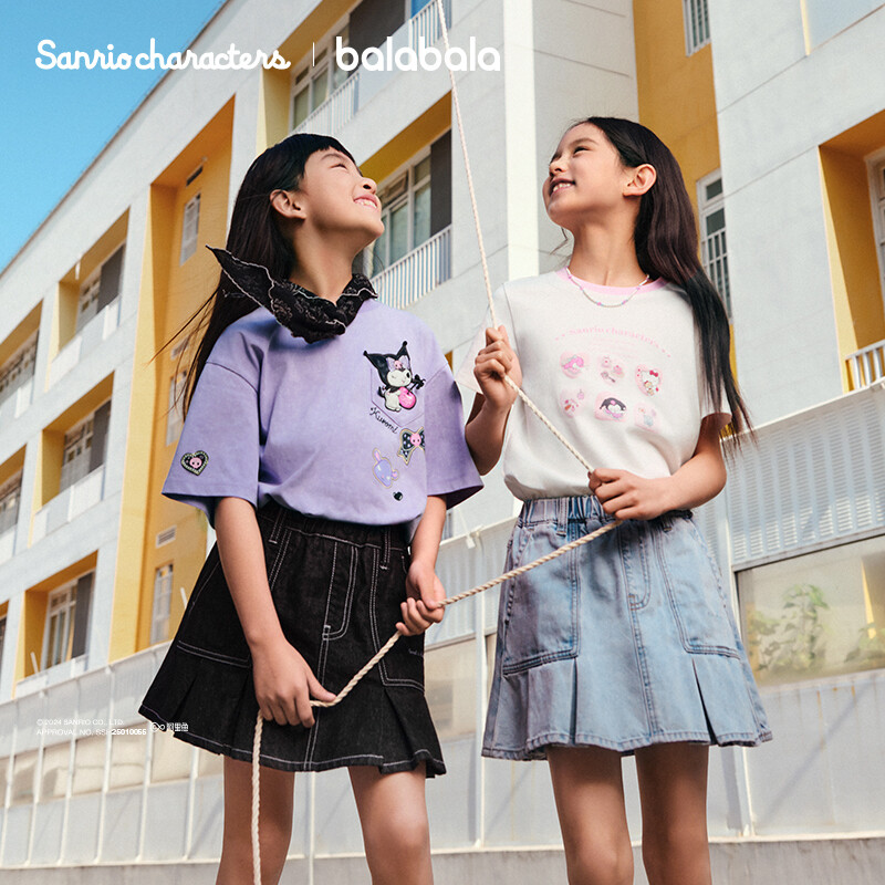 巴拉巴拉短袖T恤夏季新款女童萌图片