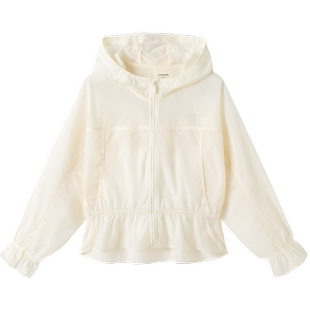 巴拉巴拉女童外套夏装大童儿童防晒衣上衣满印时尚甜美洋气荷叶边