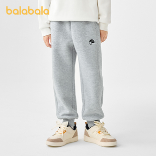 儿童运动裤 巴拉巴拉童装 中大童长裤 子秋冬装 印花百搭休闲潮 男童裤