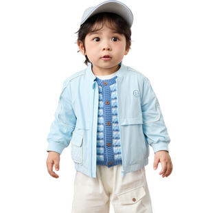 巴拉巴拉宝宝外套男童上衣婴儿衣服时尚休闲文艺可爱清新活泼舒适