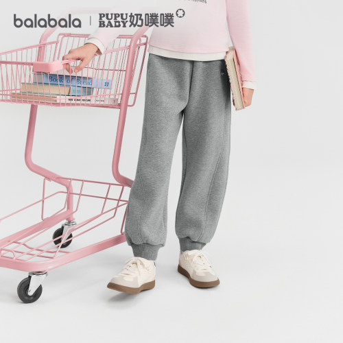 巴拉巴拉长裤女童加绒保暖束脚裤