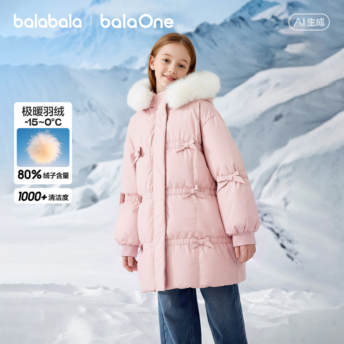 巴拉巴拉balaOne羽绒服防护外套