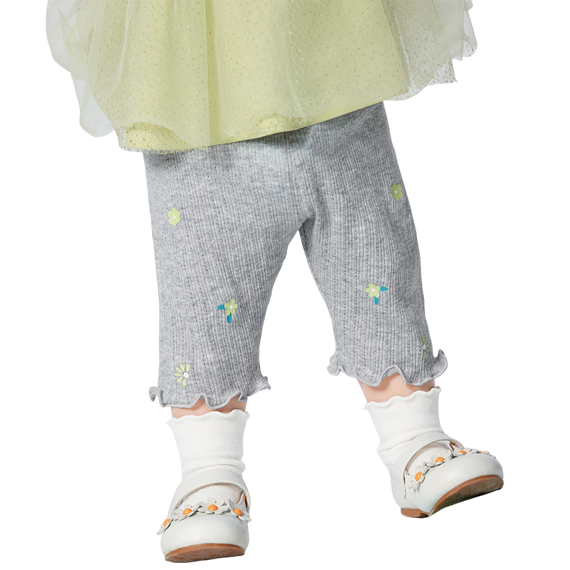 巴拉巴拉童装宝宝裤子婴儿长裤女童打底裤2025春夏装新款萌趣洋气