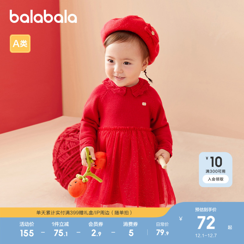 女童连衣裙春秋装小童宝宝可爱潮