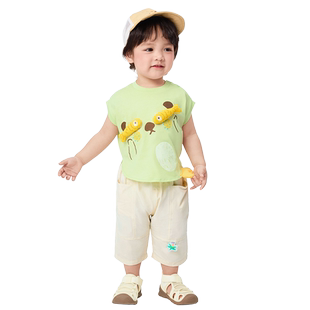 巴拉巴拉童装宝宝短袖t恤婴儿上衣2026新款夏季男童女童衣服时尚