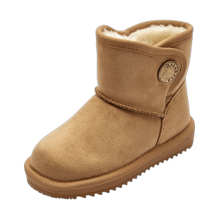 巴拉巴拉童鞋儿童雪地靴男童女童加绒冬季靴子防泼水宝宝棉鞋鞋子