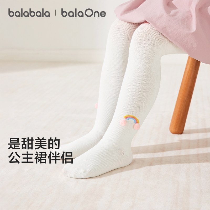 儿童连裤袜巴拉巴拉女童舞蹈袜夏图片