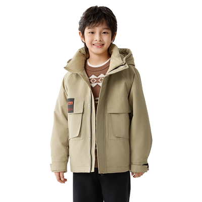 巴拉巴拉童装男童棉衣儿童外套秋冬装棉袄两件套棉服保暖中大童潮