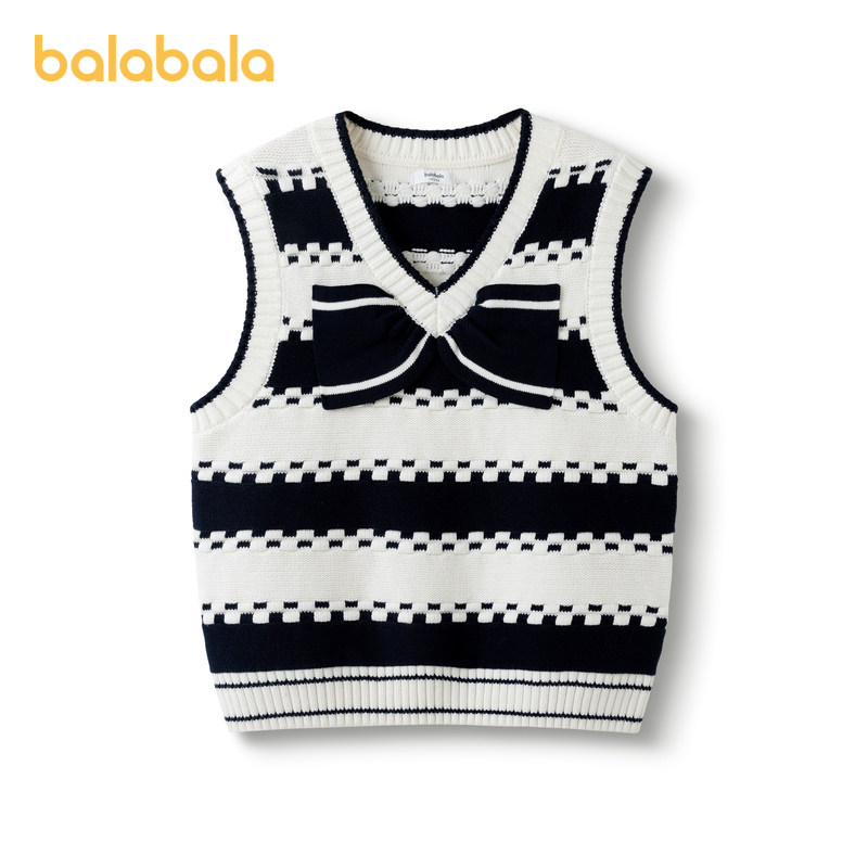巴拉巴拉童装儿童马甲女童上衣秋装2025百搭针织背心洋气大童,童装/婴儿装/亲子装,背心吊带,淘宝优惠券,粉丝福利购,淘宝优惠卷