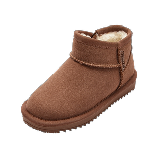 巴拉巴拉童鞋儿童雪地靴男女童短靴宝宝加绒加厚棉鞋2025新冬靴子