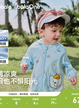 巴拉巴拉童装宝宝防晒服婴儿外套2026新款夏装男女童上衣连帽可爱