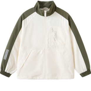 巴拉巴拉童装儿童外套男童女童上衣春秋2026新款秋装棒球服复古潮