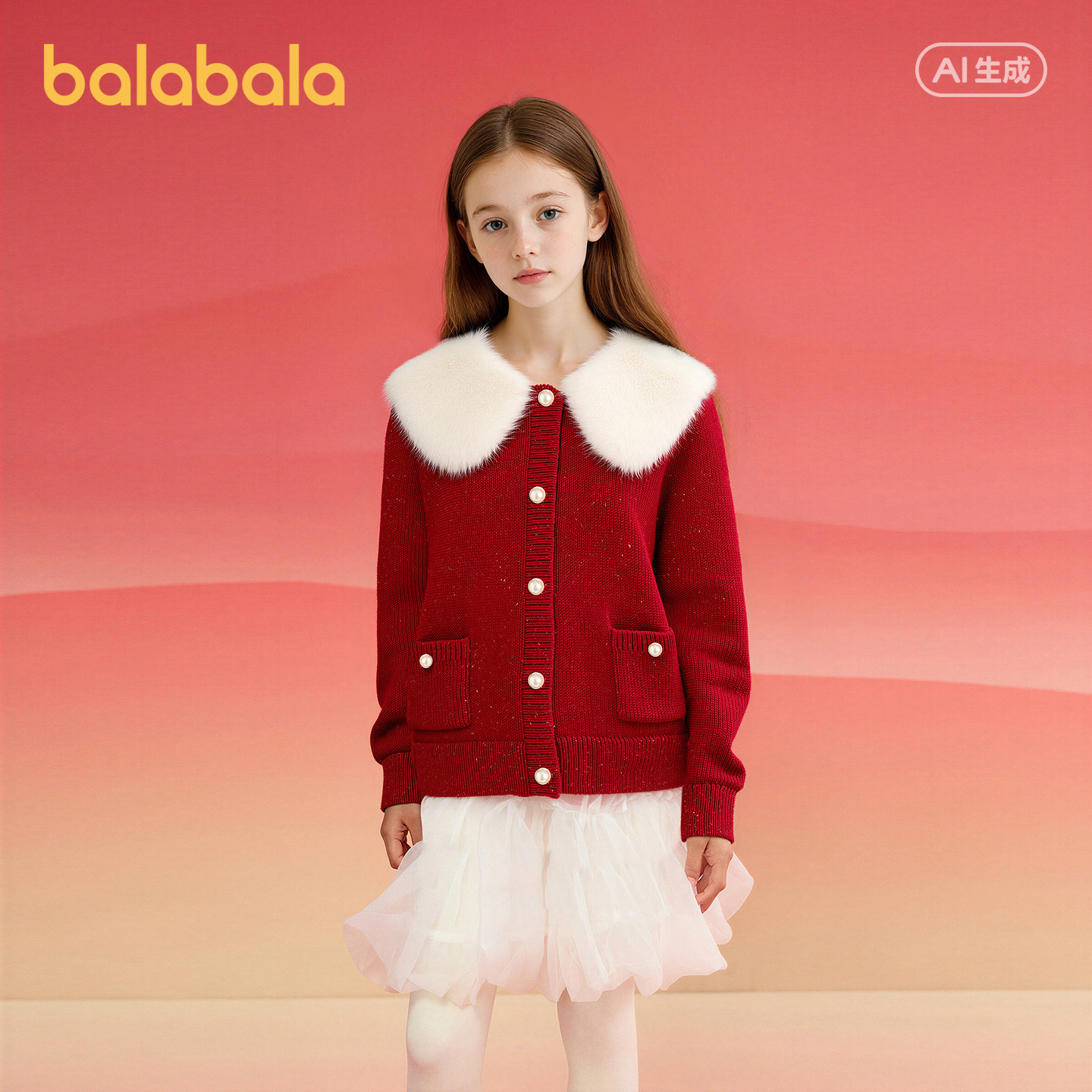 【商场同款】巴拉巴拉童装儿童毛衣女童2026新款春装新红色拜年服,童装/婴儿装/亲子装,毛衣/针织衫,淘宝优惠券,粉丝福利购,淘宝优惠卷