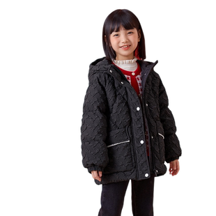 巴拉巴拉童装儿童小香风羽绒服女中童新年保暖红色拜年服上衣外套