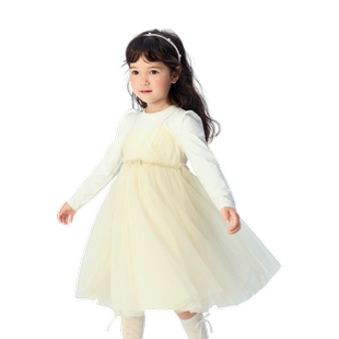 巴拉巴拉童装儿童连衣裙女童春秋假两件裙洋气甜美小童公主裙拼接