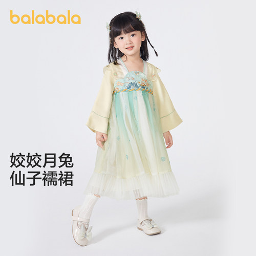 女童连衣裙春秋装小童宝宝可爱潮