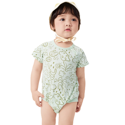 巴拉巴拉新生儿宝宝三角衣夏装薄