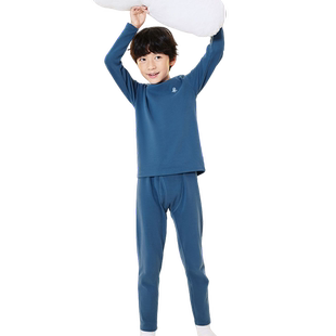 巴拉巴拉男童保暖内衣套装秋冬加厚儿童秋衣秋裤小大童睡衣A类棉