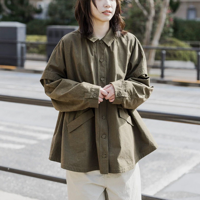 2026年女秋冬季新品韩版翻领个性时尚潮流短风衣休闲宽松潮牌外套