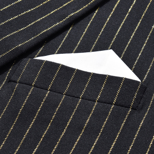 外贸条子修身时尚韩版花西礼服两件套男结婚外套90250*P285图片