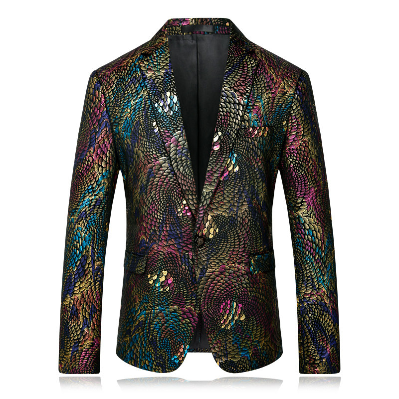 外贸常年供货大码新款时尚休闲花单西服装礼外套男8679*P200图片