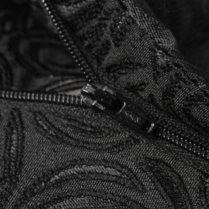 【黑底】时尚修身西裤直筒休闲正装西服男士黑花裤子U8660-1*P90图片