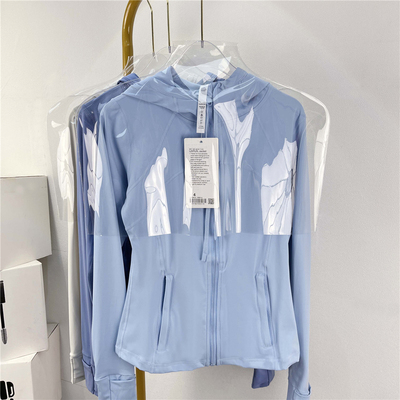 跑步连帽透气健身运动夹克上衣