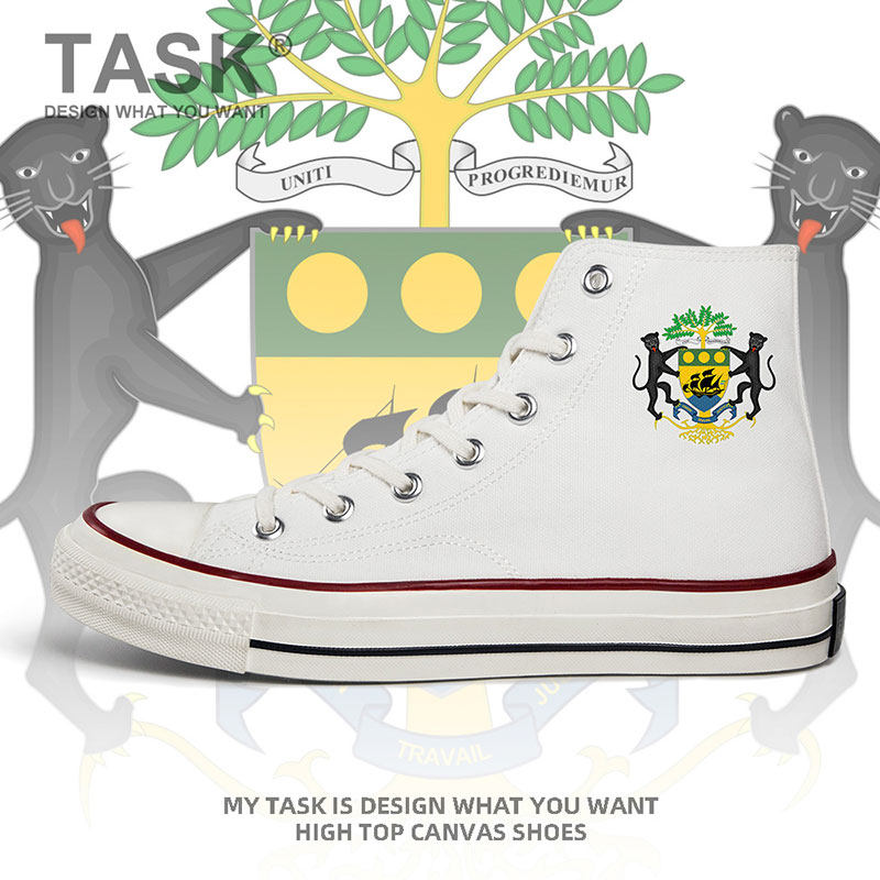 加蓬gabon陆军高帮帆布鞋男女保卫部队板鞋夏鞋子特种兵潮设 无界