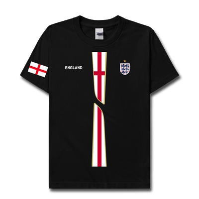 英格兰England纯棉足球国短袖T恤