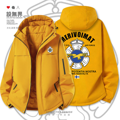 芬兰空军Finland加厚棉棉服外套