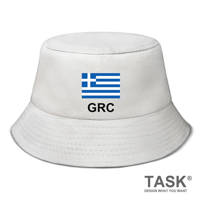 希腊greece国家队帽子旅游帽渔夫帽男女户外防晒帽遮阳帽设 无界