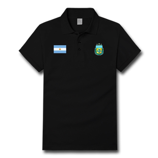阿根廷Argentina男女翻领Polo衫世界杯足球国家队短袖T恤设 无界
