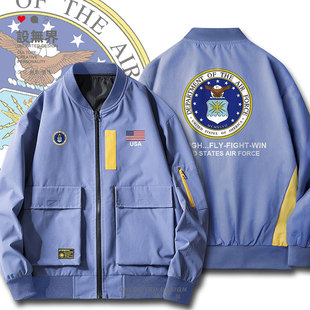 美国USA衣服加厚夹克男女秋潮空军国家新款特种兵学生外套设 无界