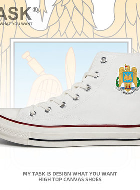 罗马尼亚Romania空军高帮帆布鞋男女夏板鞋军迷特种兵鞋子设 无界