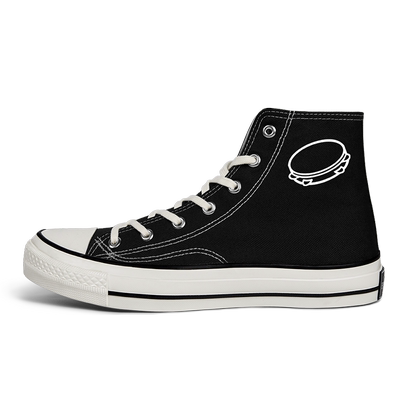 系带夏季高帮帆布鞋