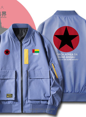 几内亚比绍Guine Bissau国家空军加厚夹克男女拉链外套潮设 无界