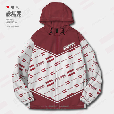 奥地利Austria国旗徽章棉服夹克