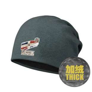 多米尼加共和国DOM国旗标志加绒棉帽男女围脖包头帽潮0010设 无界