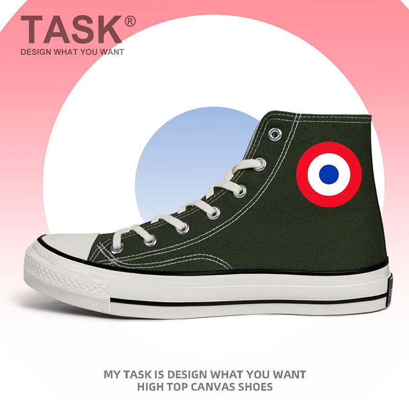 巴拉圭paraguay空军高帮帆布鞋男女板鞋系带保卫部队国家设 无界