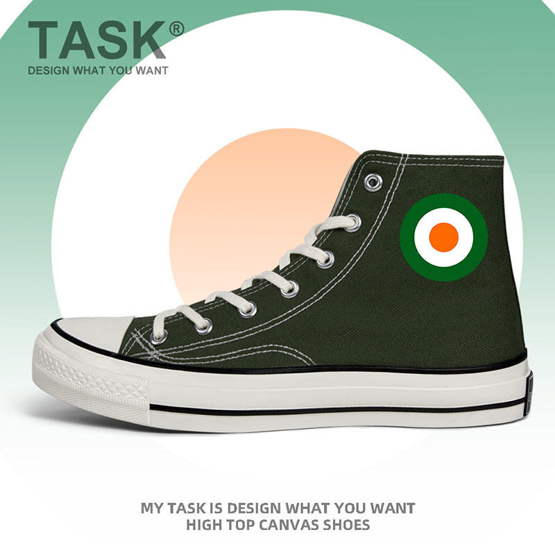 科特迪瓦ivorycoast空军高帮帆布鞋男女军迷硫化鞋新款潮设 无界