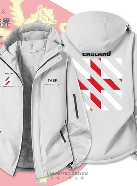 英格兰England国家队服加厚棉服男女潮个性印花棉衣外套冬设 无界