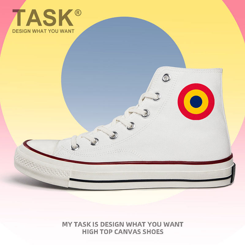 乍得chad空军高帮帆布鞋男女系带硫化鞋保卫部队部队军迷设 无界