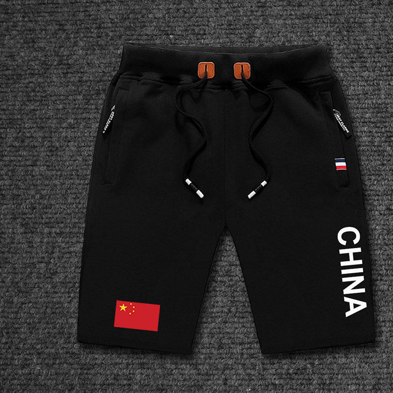 祖国China足球国家运动裤男女春夏装薄款跑步训练短裤裤子设 无界