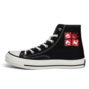 布里斯托大学名校班服高帮帆布鞋男女板鞋春夏鞋子韩流潮设 无界