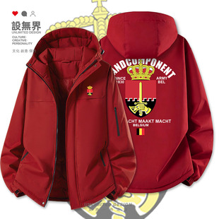 比利时陆军Belgium特种兵国家加厚棉服男女连帽棉衣外套冬设 无界