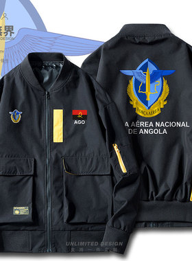 安哥拉Angola国家国防空军加厚夹克男女特种兵工装外套潮设 无界