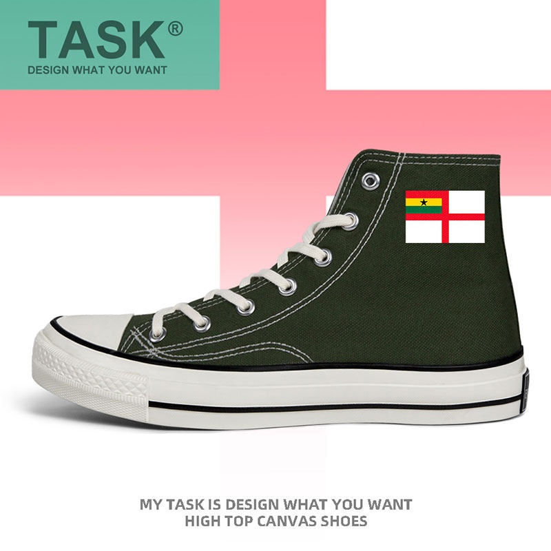 加纳ghana空军高帮帆布鞋男女板鞋夏军迷新款透气国家鞋子设 无界